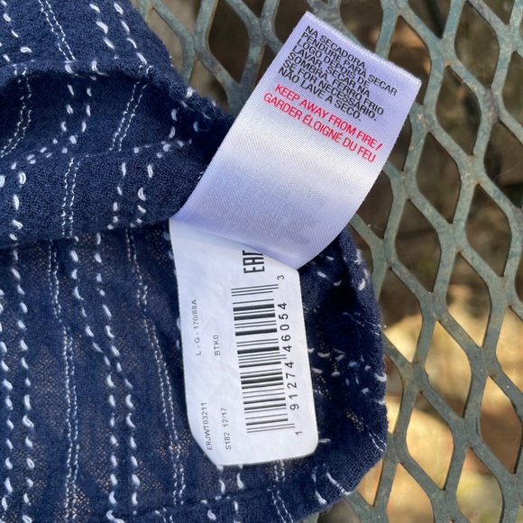 ROXY | Women’s Blue Strapless Blouse - Picture 6 of 9